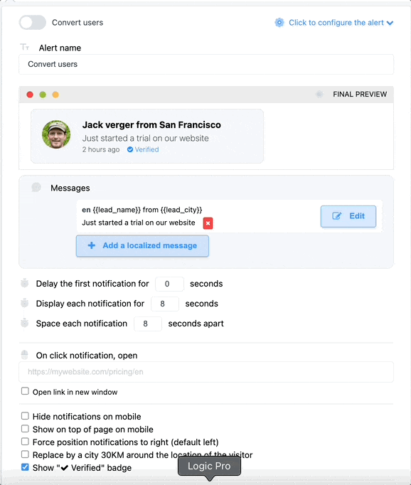 Social Proof Widgets Demo