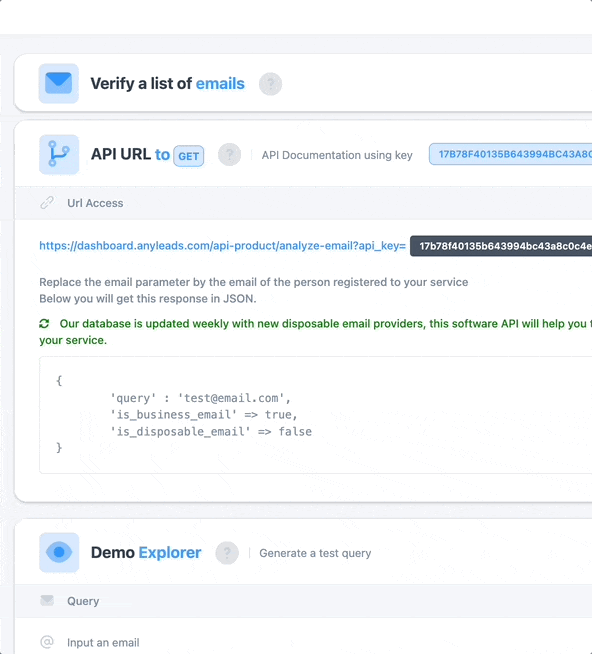 Email Validation API Demo