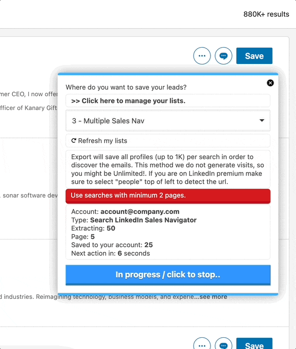 B2B Social Media Extraction Demo
